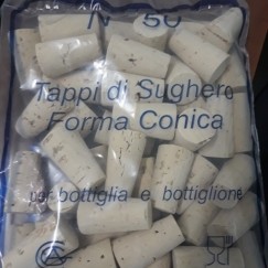 tappi conici per bottiglie di vino aperte 16.5-23.5 mm